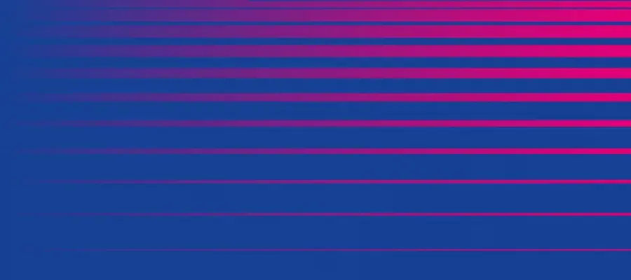 Blue and pink gradient banner