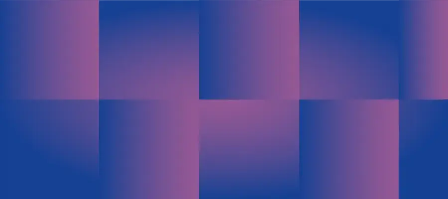blue and purple abstract squares banner