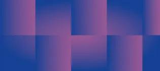 blue and purple abstract squares banner
