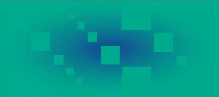 green and blue abstract squares