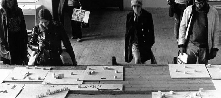 Studio E.22 was used for the largest group display of artists.