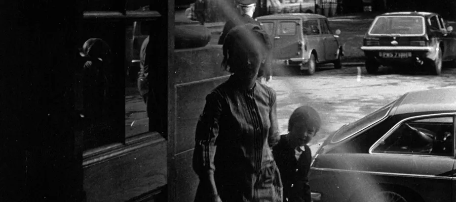 Klaus Rinke’s water installation at the entrance to ECA Main Building (August 1970). Photo