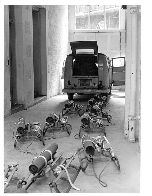 Joseph Beuys, The Pack, installed in the Sculpture Department Corridor. Photo