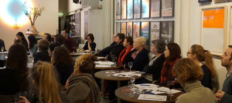 Audience at Café des Artistes number 10 in the Fruitmarket Gallery