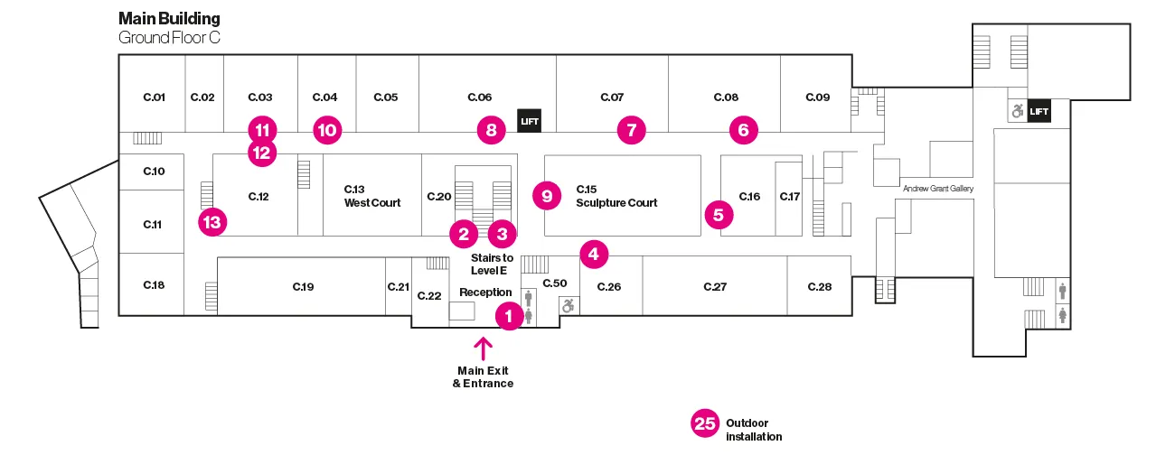 SGA50 Ground floor plan of ECA Main Building