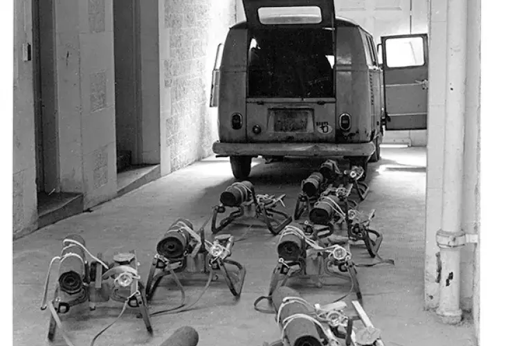 Joseph Beuys, The Pack, installed in the Sculpture Department Corridor. Photo