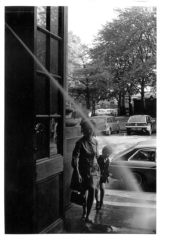 Klaus Rinke&rsquo;s water installation at the entrance to ECA Main Building (August 1970). Photo