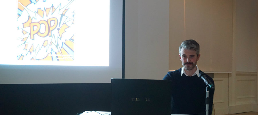 James Boaden discusses Roy Lichtenstein at Caf&eacute; des Artistes number 12.