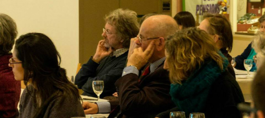 Audience members at Caf&eacute; des Artistes 2