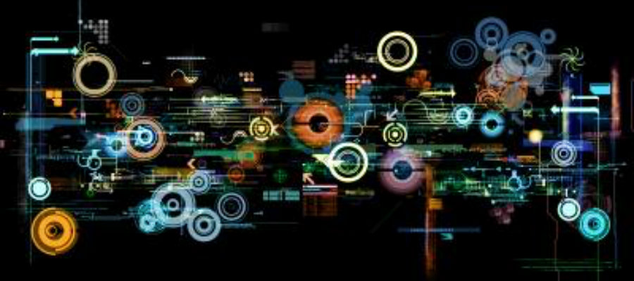 Abstract image of digital connections